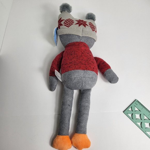 Spark Create Imagine Knit Owl Plush Christmas My First Winter Rattle Crinkle 18" - Picture 4 of 15